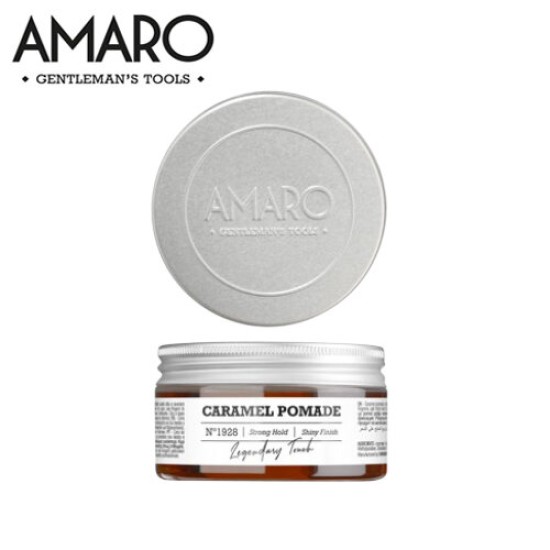 Карамелена помада със силна фиксация и блясък AMARO Caramel Pomade 100мл