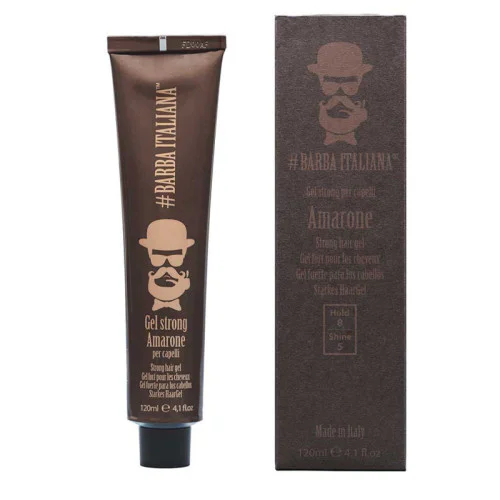 Силни фиксиращ гел за коса Barba Italiana Gel Amarone 120мл