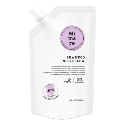 Анти-жълт шампоан с бамбуков въглен Mimare No-Yellow Shampoo 480мл