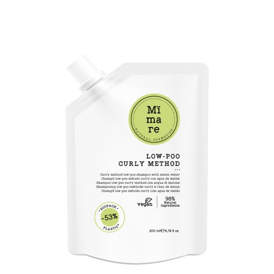 Безсулфатен шампоан за къдрава и чуплива коса Mimare Curly Method Low-Poo Shampoo 200мл