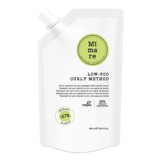 Безсулфатен шампоан за къдрава и чуплива коса Mimare Curly Method Low-Poo Shampoo 480мл