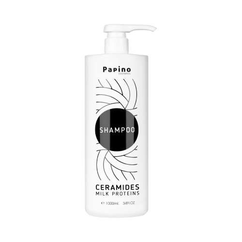 Хидратиращ шампоан с млечни протеини и серамиди за всеки тип коса Papino Cosmetics Milk Protein Shampoo 1000мл