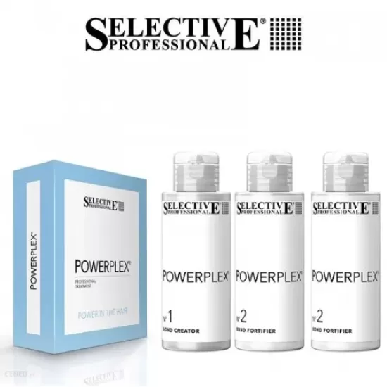 ТЕРАПИЯ ЗА ЗАЩИТА НА КОСАТА ПРИ ВСИЧКИ ВИДОВЕ ТЕХНИЧЕСКИ ОБРАБОТКИ SELECTIVE PROFESSIONAL POWERPLEX 100ML+200ML
