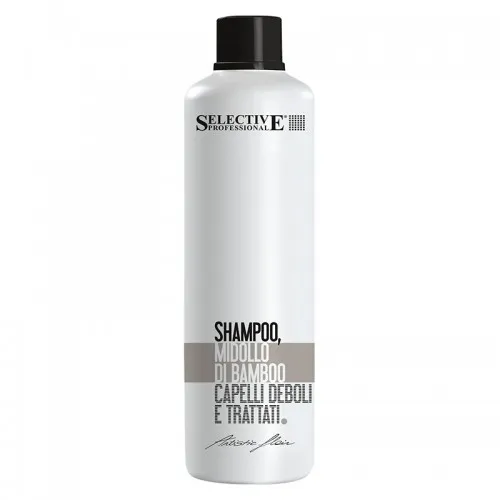 Подсилващ шампоан с бамбук за слаба и изтощена коса Selective Professional Artistic Flair Midollo di Bamboo Shampoo 1000мл