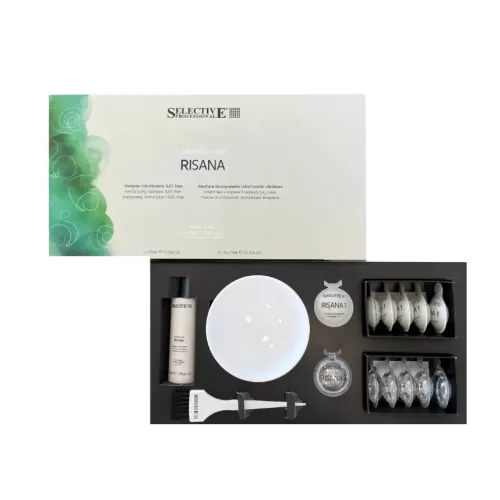 Комплект терапия маска и шампоан за увредена коса със слуз от охлюв - Selective Professional Risana Kit 150мл, 6+6x15мл