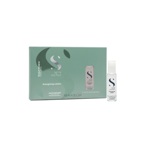 Ампули против косопад с освежаващ ефект Alfaparf Semi di Lino Scalp Renew Energizing Lotion 12x12мл