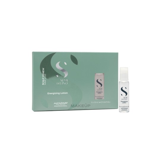 Ампули против косопад с освежаващ ефект Alfaparf Semi di Lino Scalp Renew Energizing Lotion 12x12мл