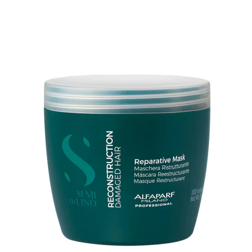 Маска за увредена коса с екстракт от бамбук ALFAPARF SEMI DI LINO RECONSTRUCTION REPARATIVE MASK 500мл