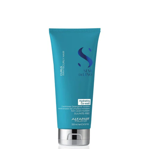 Измиващ крем-балсам за дълбока хидратация Alfaparf Semi di Lino Curls Hydrating Go-Wash 200мл