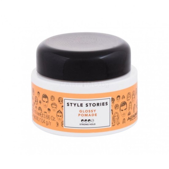 Восъчна помада за блясък със силна фиксация ALFAPARF Style Stories Glossy Pomade 100мл