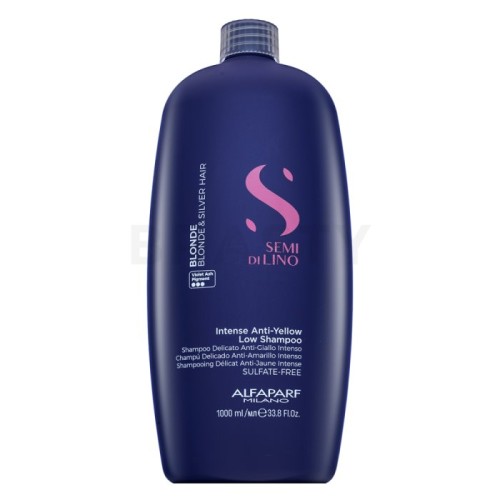 Шампоан против жълти отенъци за руса и сива коса Alfaparf Semi di Lino Blonde Intense Anti-Yellow Low Shampoo 1000мл
