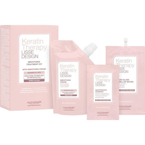 Кератинов комплект за трайно изправяне на косата Alfaparf Keratin Theraphy Lisse Design Express Kit