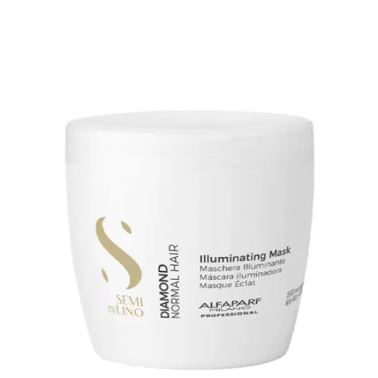 Маска за коса за блясък с ленено семе ALFAPARF SEMI DI LINO DIAMOND ILLUMINATING MASK 500мл