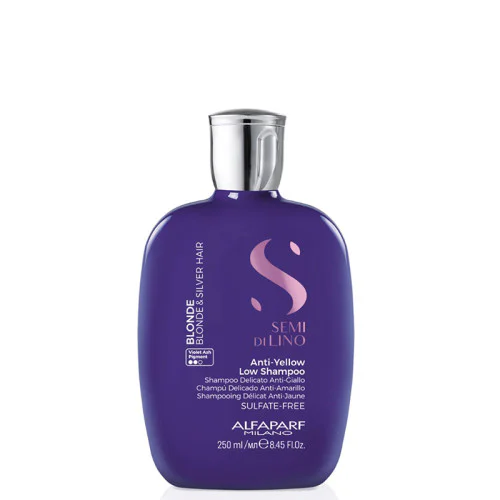 Шампоан против жълти отенъци за руса и сива коса Alfaparf Semi di Lino Blonde Anti-Yellow Low Shampoo 250мл