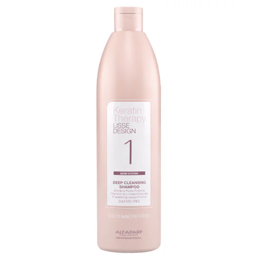 Дълбоко почистващ шампоан ALFAPARF KERATIN THERAPY LISSE DESIGN DEEP CLEANSING SHAMPOO 500мл