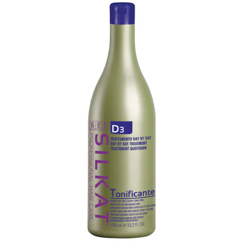 Тонизиращ шампоан за суха, чувствителна и увредена коса BES Silkat Day By Day Tonificante Shampoo D3 1000мл