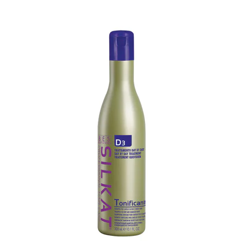 Тонизиращ шампоан за суха, чувствителна и увредена коса BES Silkat Day By Day Tonificante Shampoo D3 300мл
