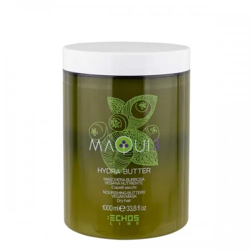 Подхранваща маслена веган маска за суха коса ECHOSLINE MAQUI 3 Hydra-Butter Nourishing Vegan Mask 1000мл