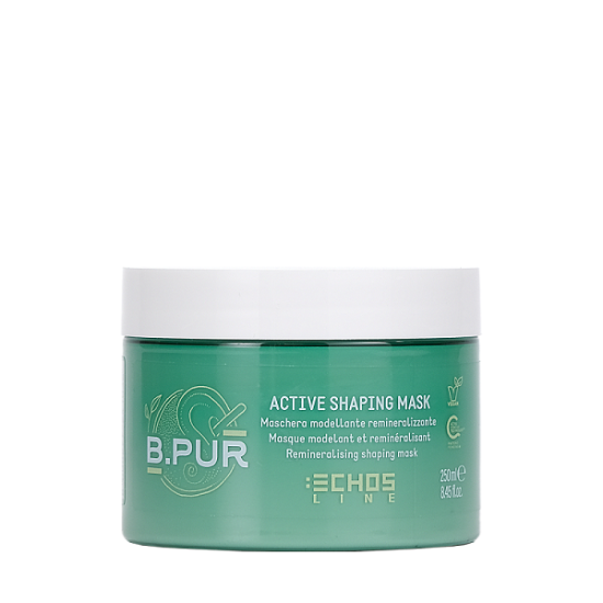 Подхранваща реминерализираща маска с бяла глина и масло от шеа ECHOSLINE B.PUR Active Shaping Mask 250мл