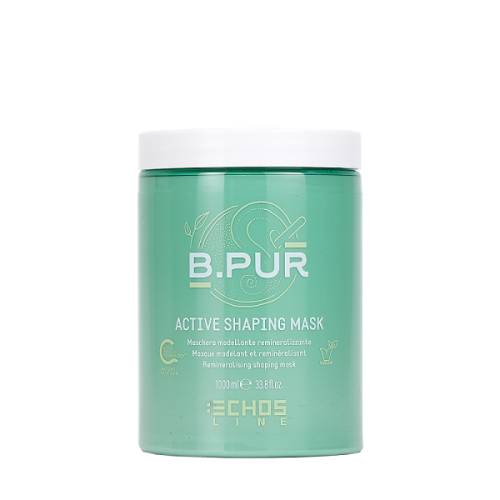 Подхранваща реминерализираща маска с бяла глина и масло от шеа ECHOSLINE B.PUR Active Shaping Mask 1000мл