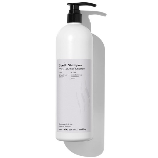 Нежен шампоан за всички типове коса с овес и лавандула Farmavita Back Bar Gentle Shampoo 1000мл