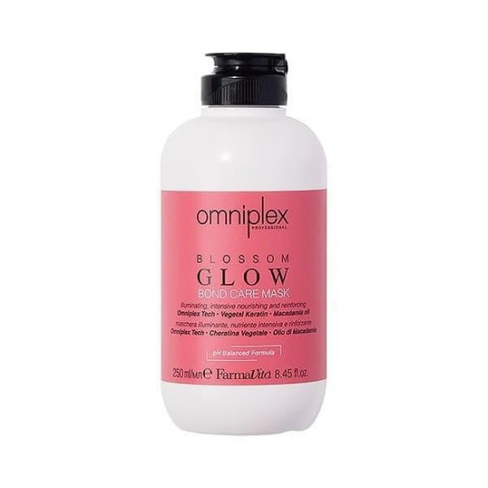 Възстановяваща маска за коса с кератин Farmavita Omniplex Blossom Glow Bond Care Mask 250мл