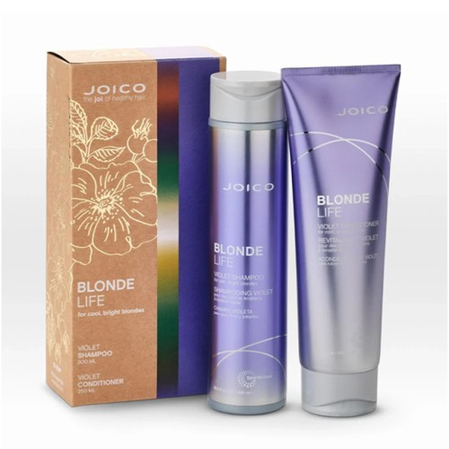 Матиращ комплект шампоан и балсам за руса коса Joico Blonde Life Violet Duo