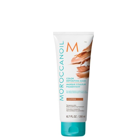 Оцветяваща маска за коса меден цвят Moroccanoil Color Depositing Mask Copper 200мл