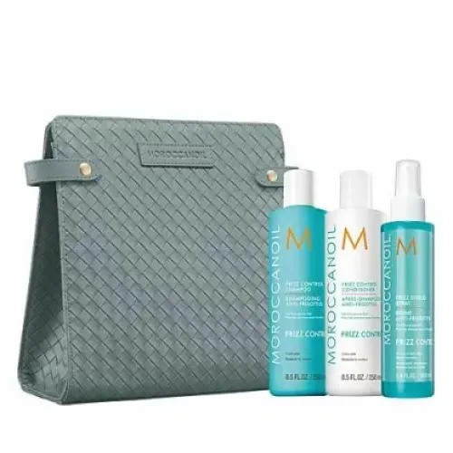 Комплект за изглаждане на недисциплинирана коса с арганово масло Moroccanoil Frizz Control Set