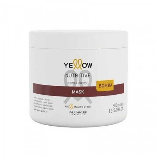 Подхранваща и хидратираща маска за коса с екстракт от арган и кокос Yellow Nutritive Mask 500мл