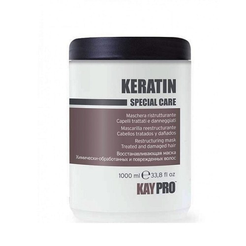 Възстановяваща маска с кератин за увредена коса KAYPRO Keratin Mask 1000мл