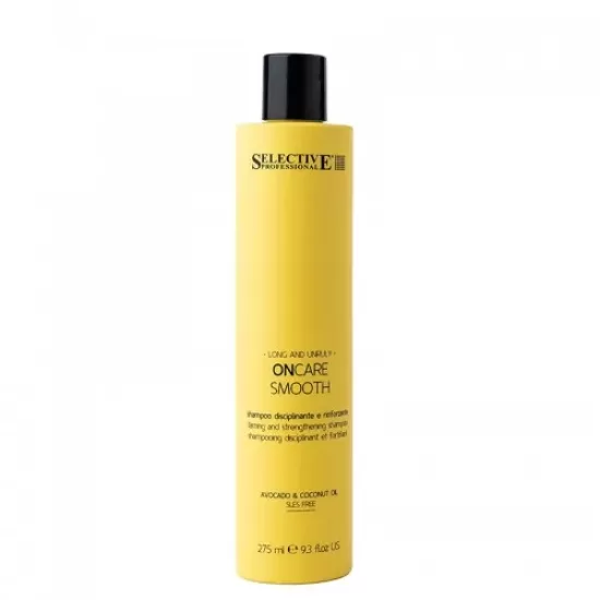 ЗАГЛАЖДАЩ ШАМПОАН ЗА ДЪЛГА И НЕПОКОРНА КОСА SELECTIVE ON CARE SMOOTH SHAMPOO 275ML